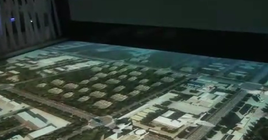 三河城市规划展览馆数字沙盘图