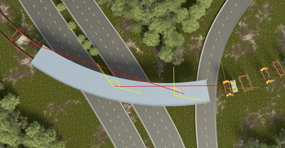 南京绕城公路桥梁三维动画施工图片