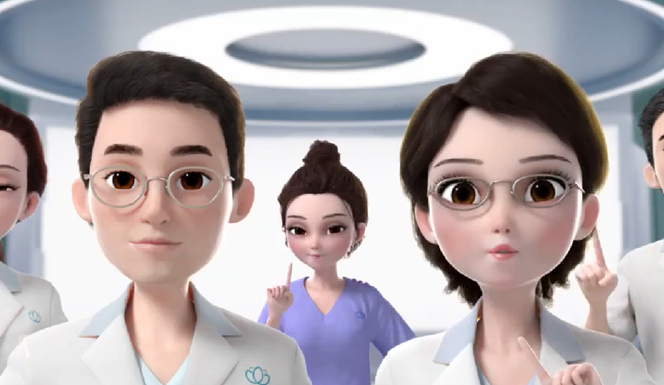 碧莲盛不剃发植发TVC动画图片